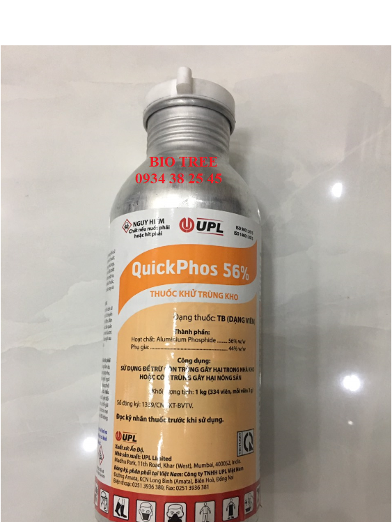 Thuốc xông kho, khử trùng Quickphos 56%